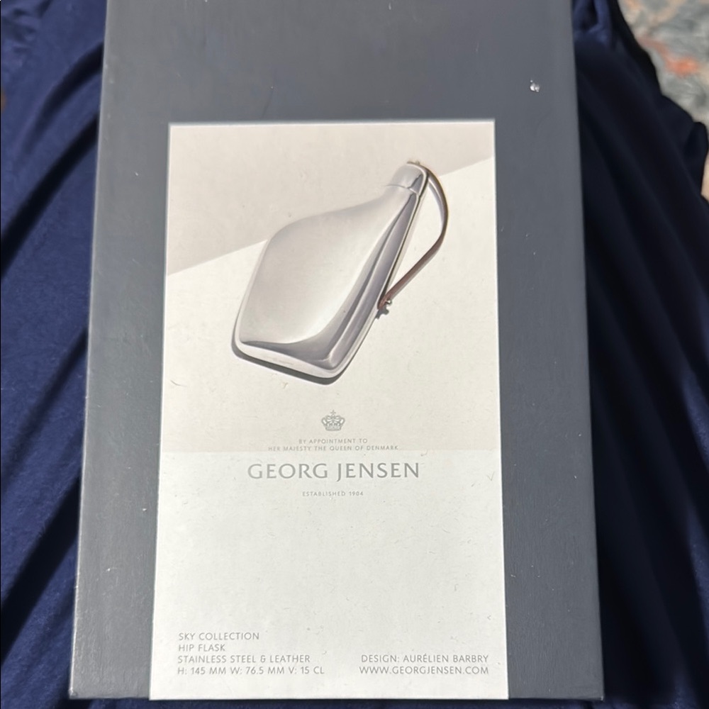 Georg Jensen Silver Minimalist Flask